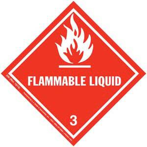 Class 3 Flammable Liquid Labels
