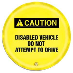 STOPOUT® Steering Wheel Message Cover - Caution Disabled Vehicle Do Not Attempt to Drive