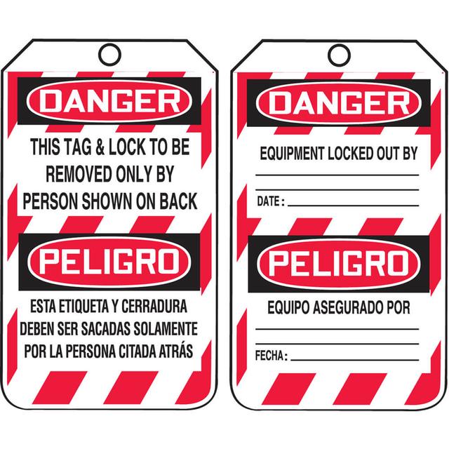 Lockout/Tagout Tags - Bilingual (Spanish)