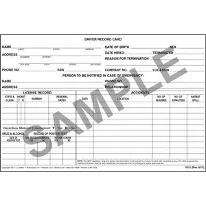Employee Record Card