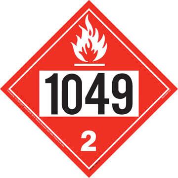 1049 Placard - Division 2.1 Flammable Gas