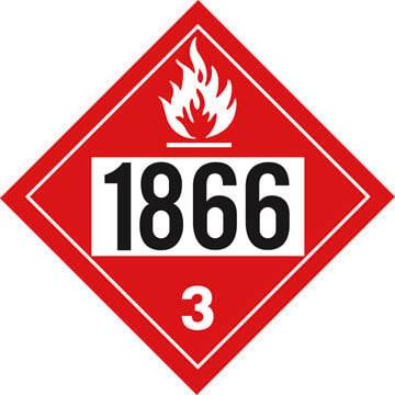1866 Placard - Class 3 Flammable Liquid