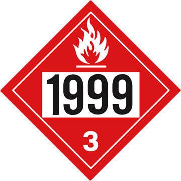 1999 Placard - Class 3 Flammable Liquid