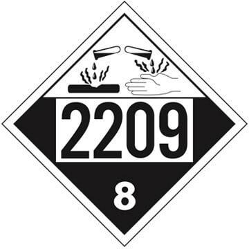 2209 Placard - Class 8 Corrosive