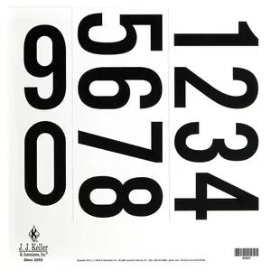 3.5" 0-9 Vinyl Number Sheet