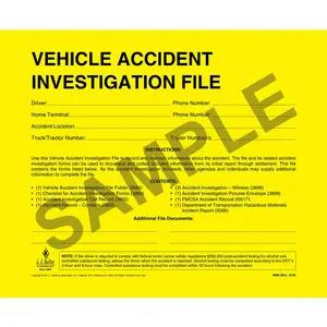 Vehicle Accident Investigation File Packet