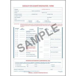 Checklist For Accident Investigation Forms