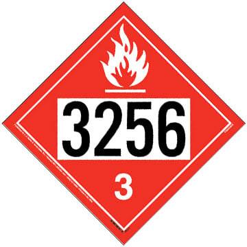3256 Placard - Class 3 Flammable Liquid