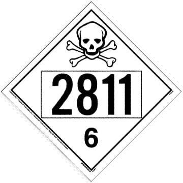 2811 Placard - Division 6.1 Poison