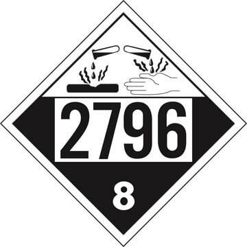 2796 Placard - Class 8 Corrosive
