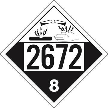2672 Placard - Class 8 Corrosive