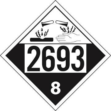 2693 Placard - Class 8 Corrosive