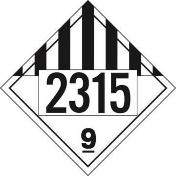 2315 Placard - Class 9 Miscellaneous