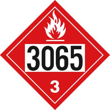 3065 Placard - Class 3 Flammable Liquid