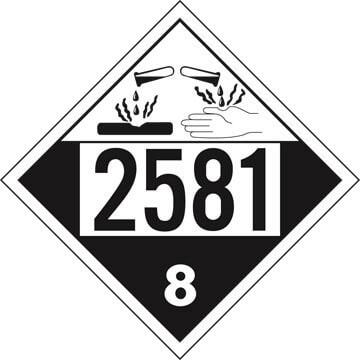 2581 Placard - Class 8 Corrosive