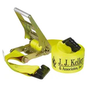 J. J. Keller® 4" Wide Ratchet Strap w/Flat Hooks
