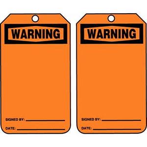 Warning - OSHA Safety Tag