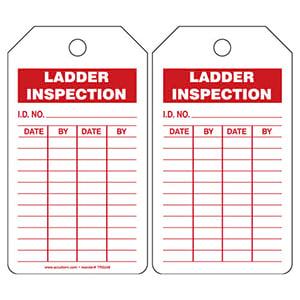 Ladder Inspection and Record - Safety Tag