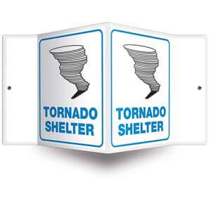 Tornado Shelter Sign - 3D Projection