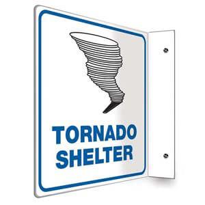 Tornado Shelter Sign - Projection