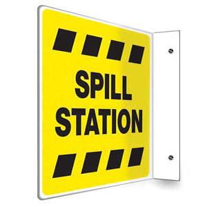 Spill Station Sign - Projection