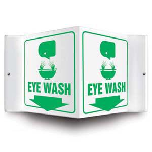 Eye Wash Sign - 3D Projection