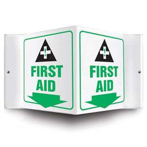 First Aid Sign - 3D Projection