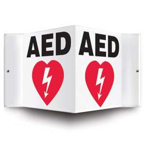 AED Sign - 3D Projection