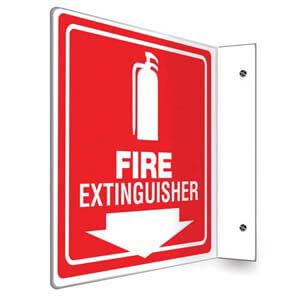 Fire Extinguisher Sign - Projection