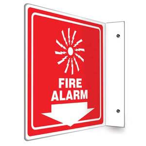 Fire Alarm Sign - Projection