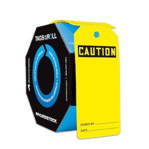 Caution: Blank - OSHA Safety Tag: Tags By-The-Roll