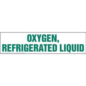 Oxygen, Refrigerated Liquid Sign