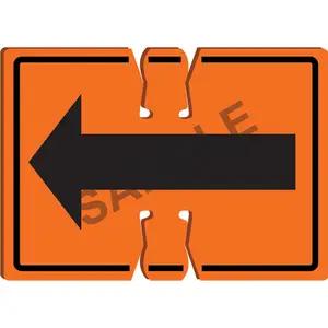 Right/Left Arrow - Traffic Cone Sign