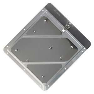 Rivetless Aluminum Wide-Edge Placard Holder w/Back Plate