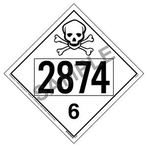 2874 Placard - Division 6.1 Poison