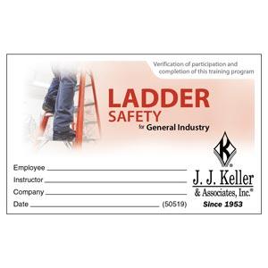 Ladder Safety for General Industry - Wallet Card