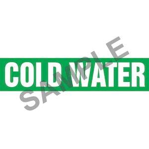 Cold Water Pipe Marker - ASME/ANSI