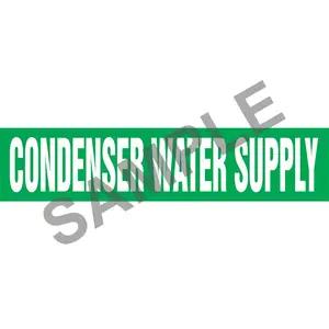 Condenser Water Supply Pipe Marker - ASME/ANSI