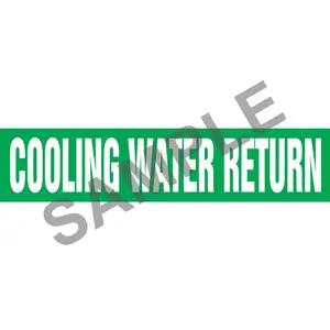 Cooling Water Return Pipe Marker - ASME/ANSI