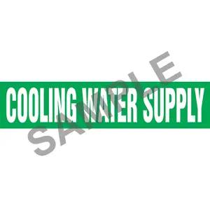 Cooling Water Supply Pipe Marker - ASME/ANSI