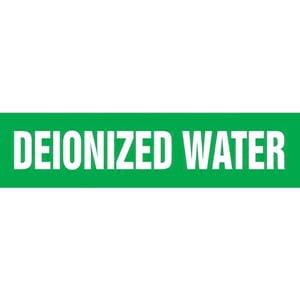Deionized Water Pipe Marker - ASME/ANSI