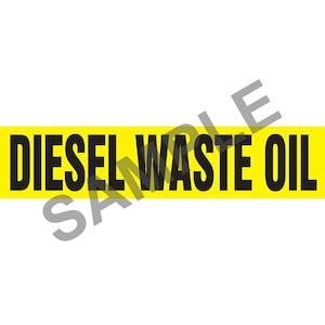 Diesel Waste Oil Pipe Marker - ASME/ANSI