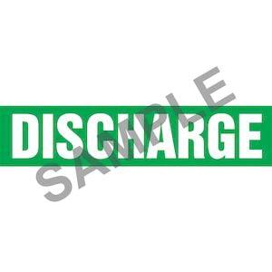 Discharge Pipe Marker - ASME/ANSI