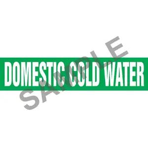 Domestic Cold Water Pipe Marker - ASME/ANSI