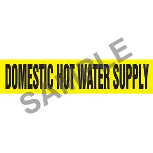 Domestic Hot Water Supply Pipe Marker - ASME/ANSI
