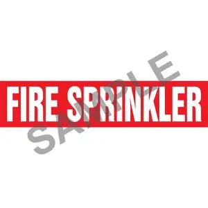 Fire Sprinkler Pipe Marker - ASME/ANSI