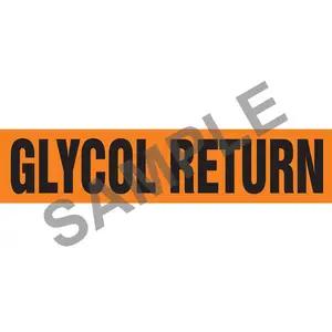 Glycol Return Pipe Marker - ASME/ANSI