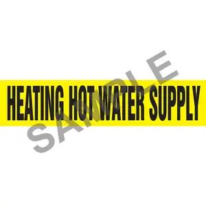 Heating Hot Water Supply Pipe Marker - ASME/ANSI