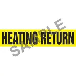 Heating Return Pipe Marker - ASME/ANSI