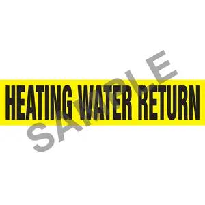 Heating Water Return Pipe Marker - ASME/ANSI